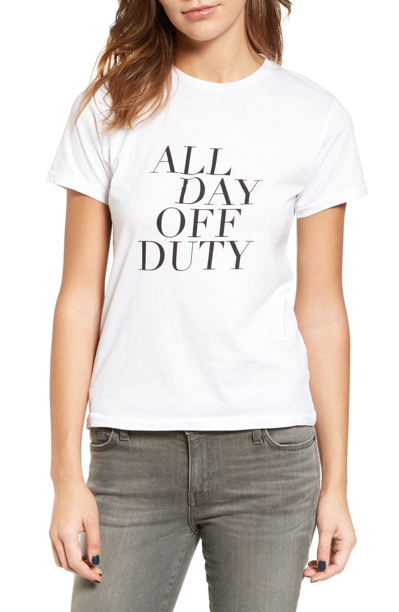 SINCERELY JULES All Day Off Duty Cotton Tee, Main, color,