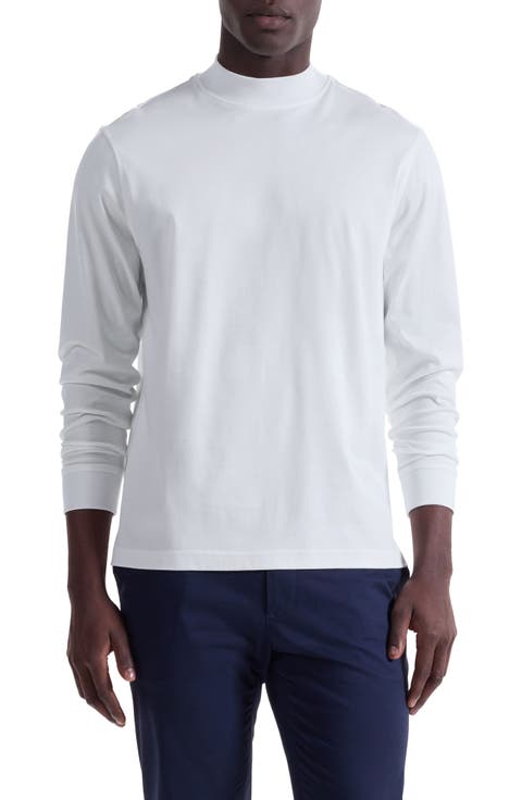 Mock Neck Pima Cotton Sweater