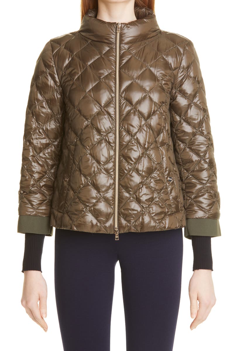 Herno Diamond Quilted Ultralight Down Bomber Jacket, Main, color,