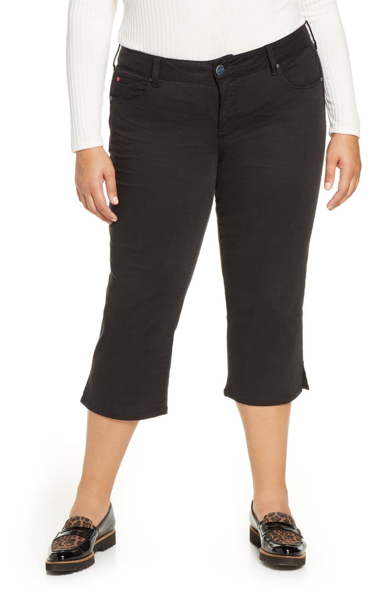 SLINK Jeans Slit Hem Crop Straight Leg Jeans, Main, color, 