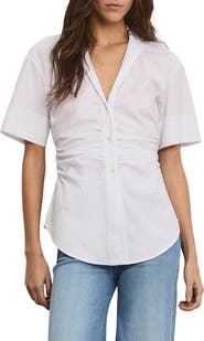 Veronica Beard Devra Ruched Shirt