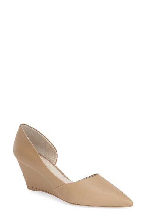 'Ellis' Half d'Orsay Wedge Pump (Women)
