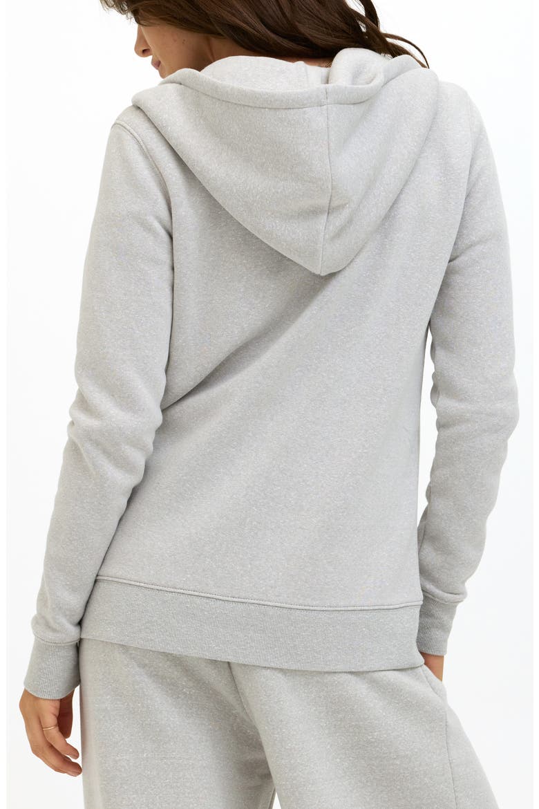 Full Zip Hoodie, Alternate, color, LIGHT HEATHER GREY