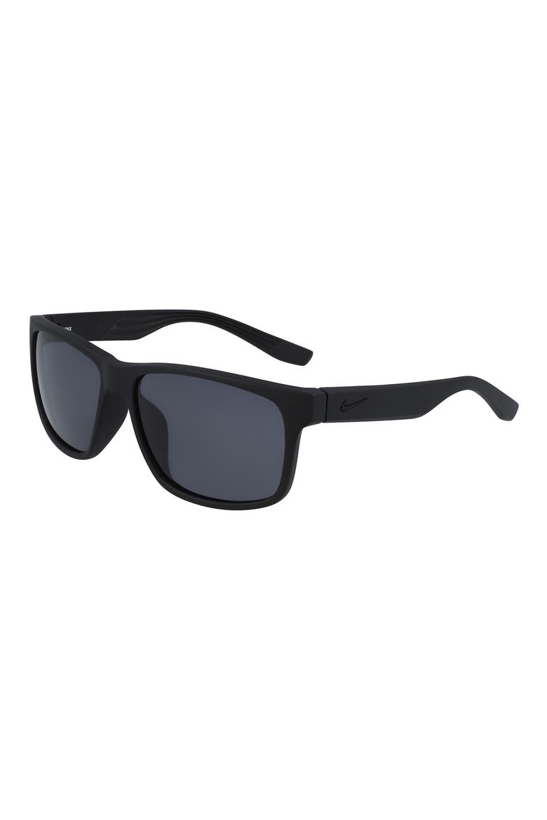 Cruiser 59mm Square Sunglasses, Alternate, color, MATTE BLACK/ BLACK/ GREY