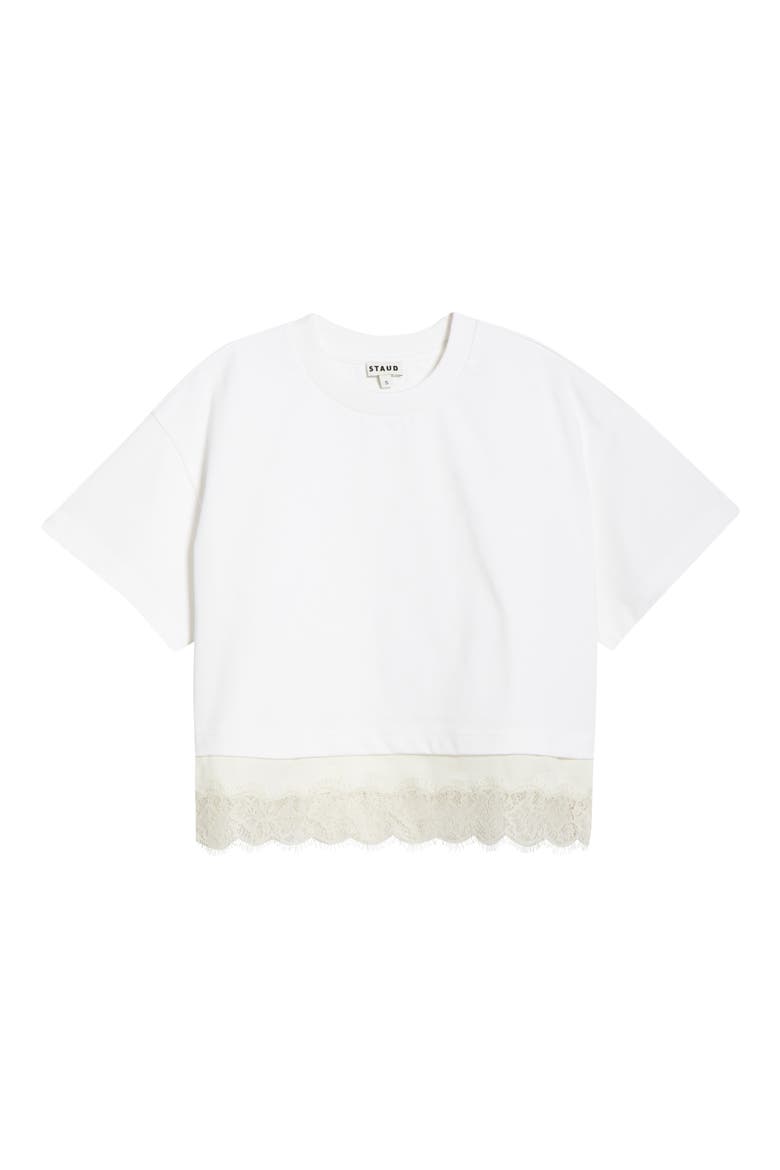 Grier Lace Trim Top, Alternate, color, IVORY