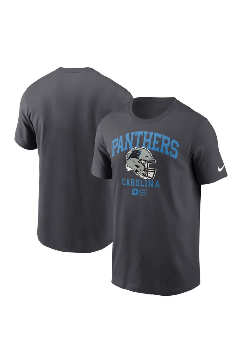Men's Nike Anthracite Carolina Panthers Helmet Essential T-Shirt, Main, color, Anthracite