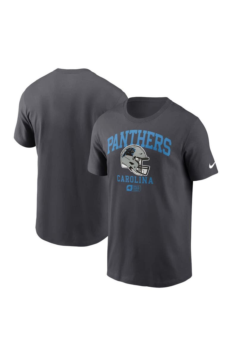 Nike Men's Nike Anthracite Carolina Panthers Helmet Essential T-Shirt, Main, color, Anthracite