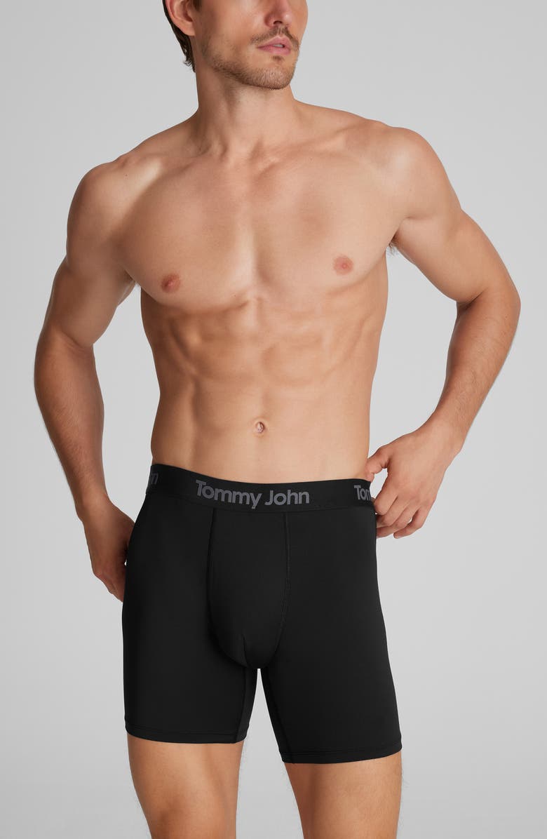 Tommy John 3-Pack Air Cool Mesh Boxer Briefs, Main, color, Black