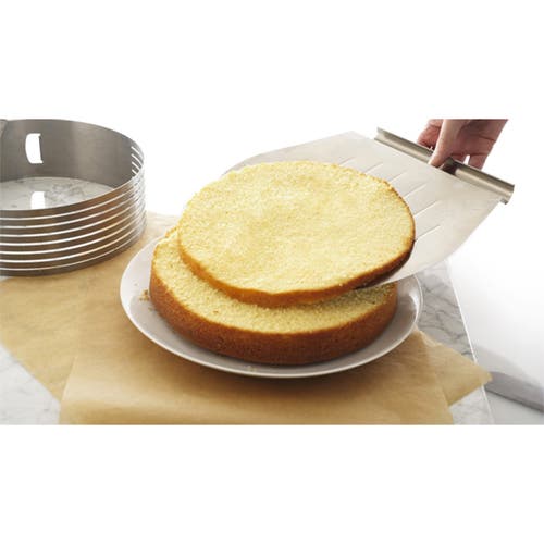 Zenker 3 Piece Layer Cake Slicing Kit With 12-inch Serrated Knife In Silver