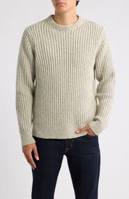 Schott NYC Two-Tone Crewneck Sweater