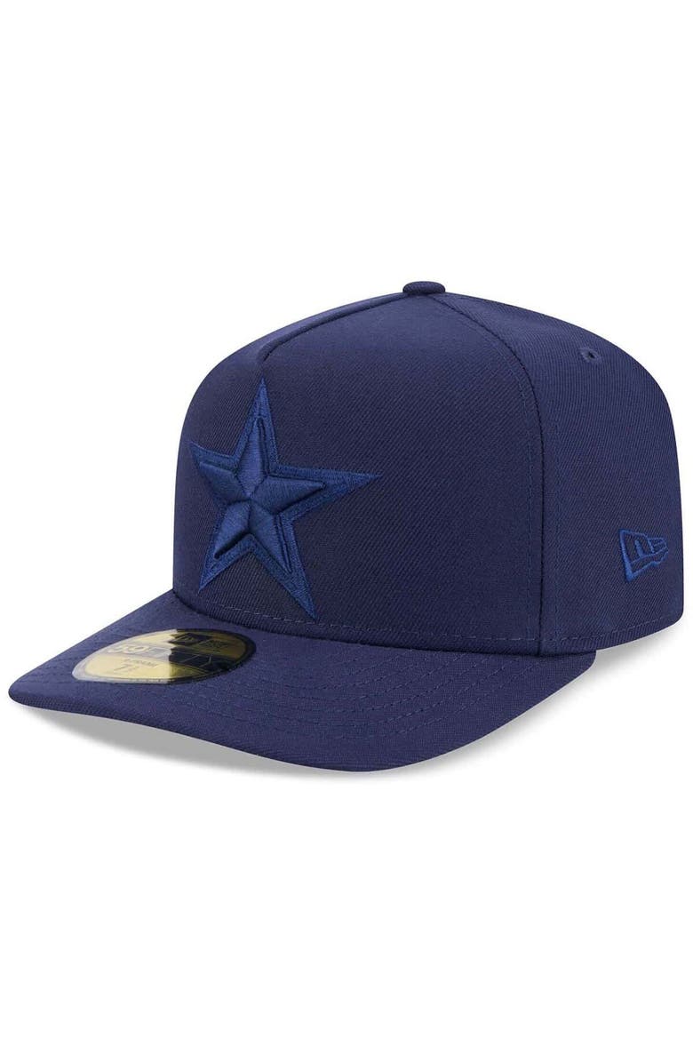 New Era Men's New Era Navy Dallas Cowboys Color Pack A-Frame 59FIFTY Fitted Hat, Alternate, color, Navy