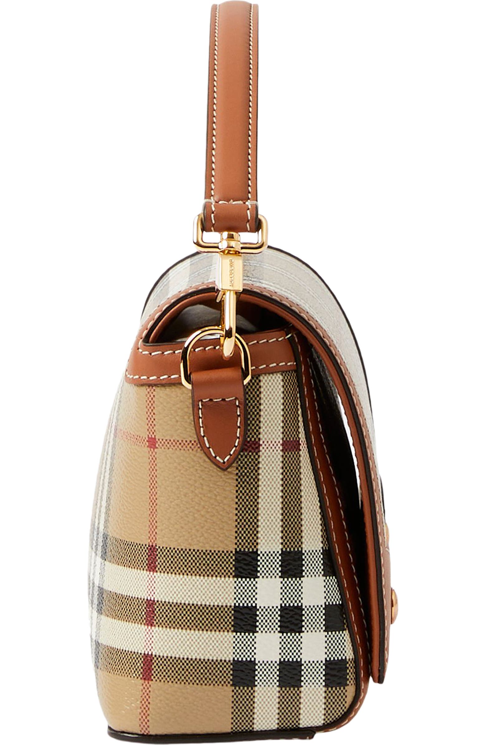 Burberry Small Note Check & Leather Crossbody Bag | Nordstrom