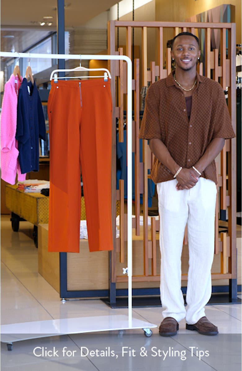 Double Weave Wide Leg Pants, sales video thumbnail