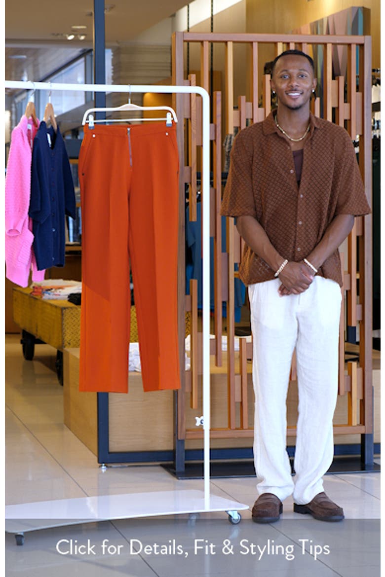 Double Weave Wide Leg Pants video