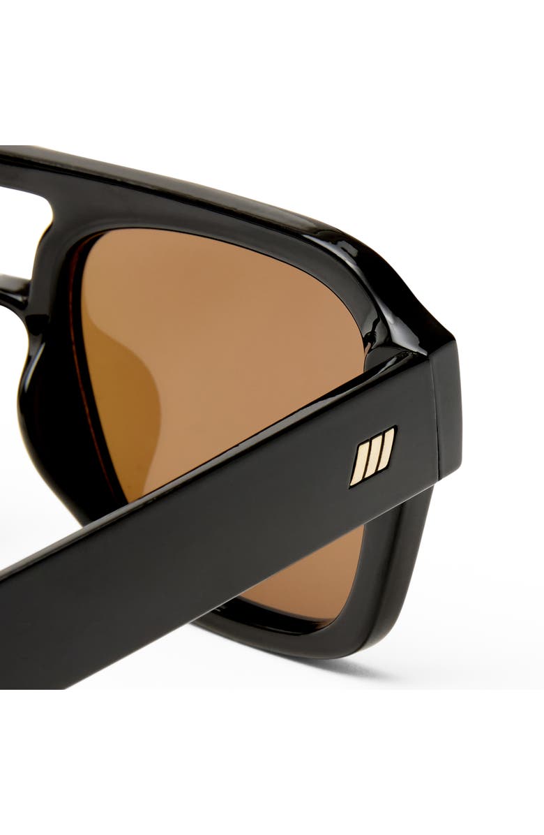 Le Specs Subzero 54mm Polarized Aviator Sunglasses, Alternate, color, Black / Brown Mono Polarized