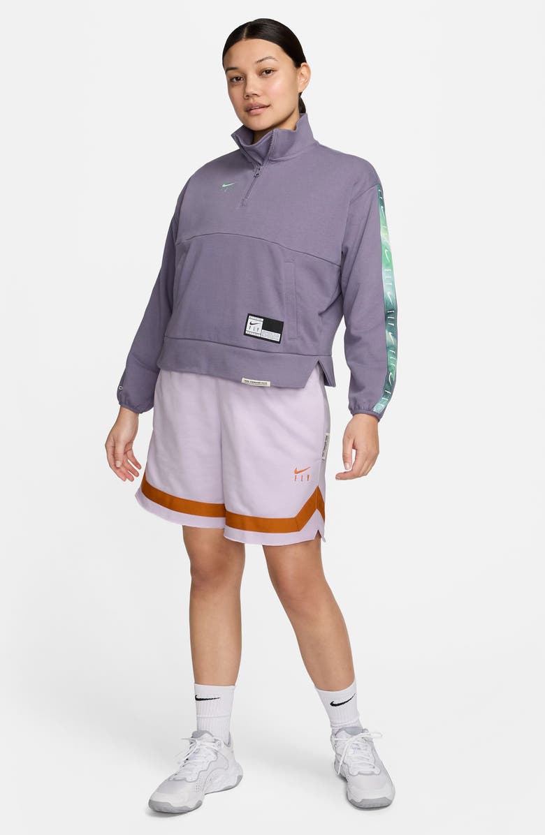 Nike Swoosh Fly Dri-FIT Oversize Quarter Zip Basketball Top, Alternate, color, 