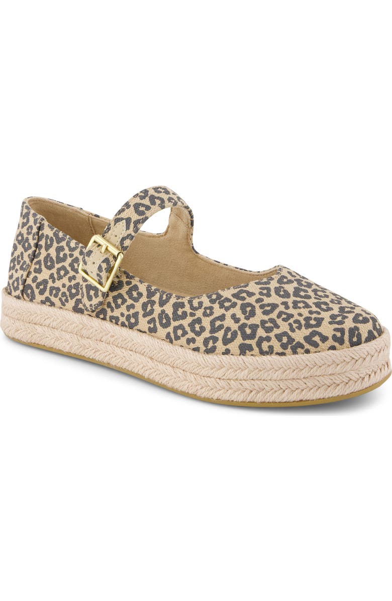 TOMS Carolina Espadrille Platform Mary Jane, Main, color, Beige/ Khaki