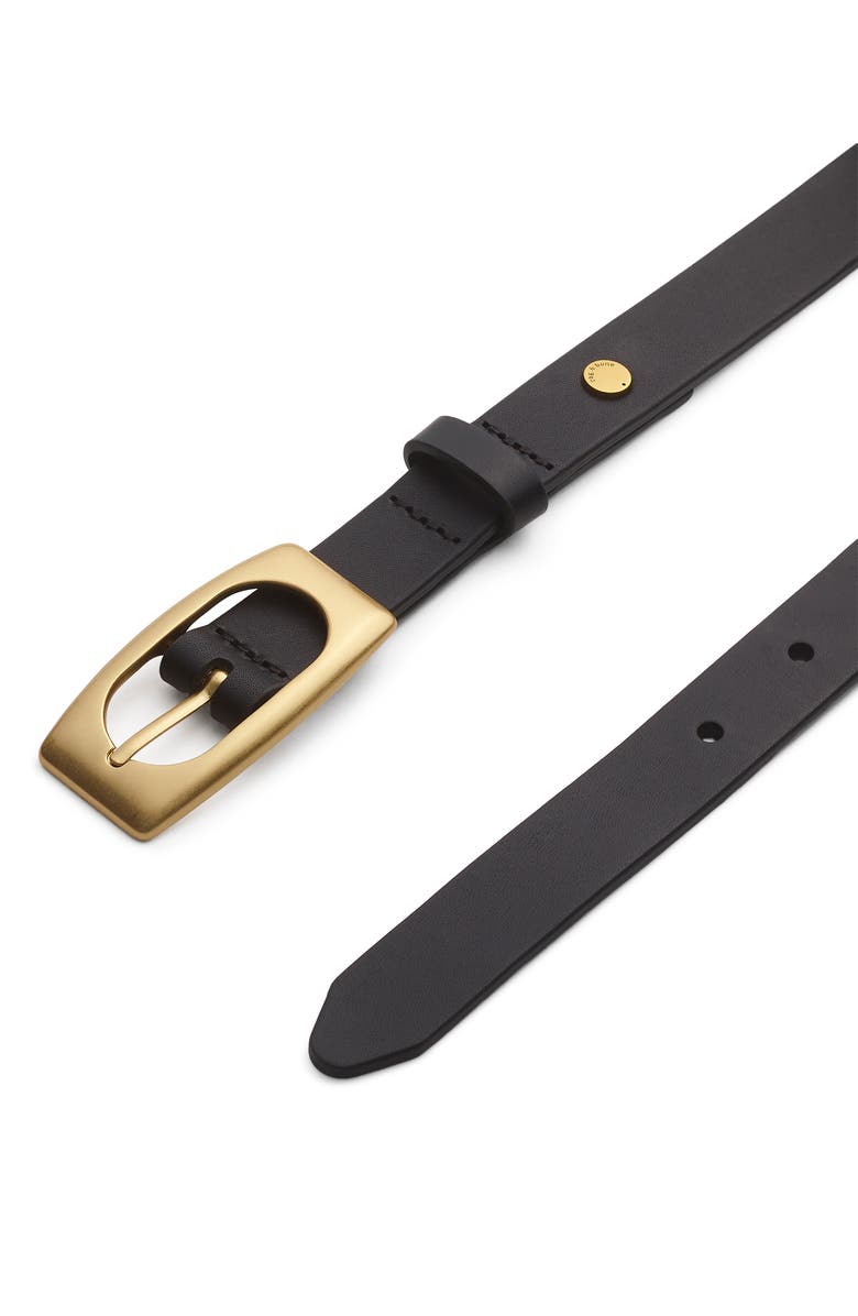 rag & bone Rory Leather Belt, Alternate, color, Black