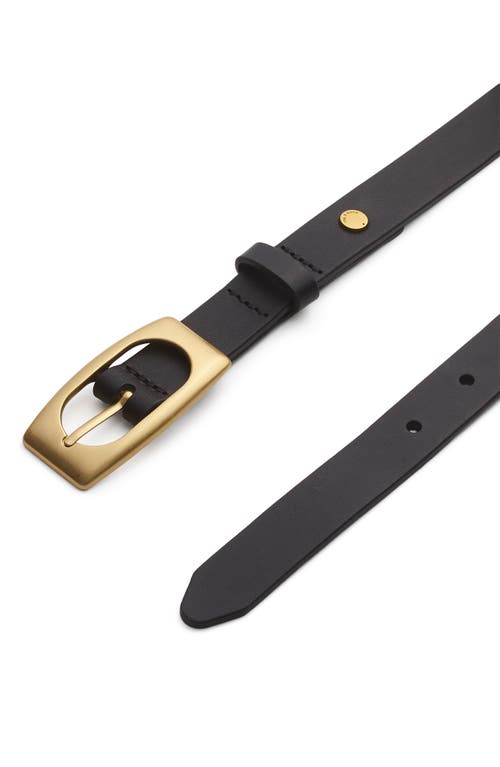 Rag & Bone Rory Leather Belt In Black
