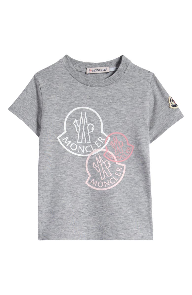 Moncler Kids' Stretch Cotton Logo T-Shirt, Main, color, 