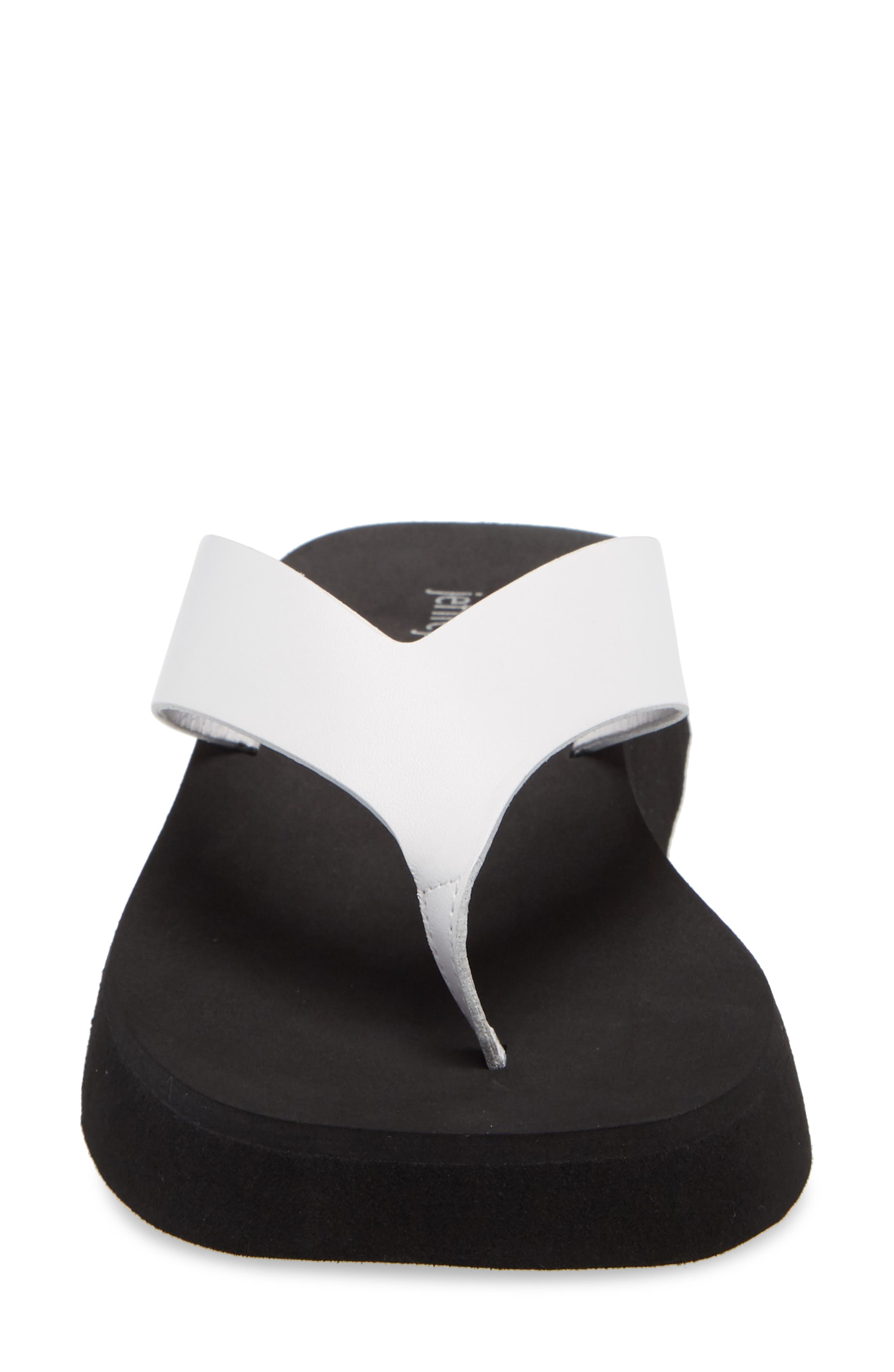 Diggin' Flip Flop, Alternate, color, WHITE LEATHER