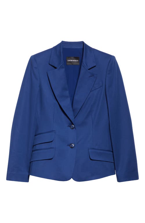 EMPORIO ARMANI EMPORIO ARMANI COTTON COUTURE TWO-BUTTON BLAZER
