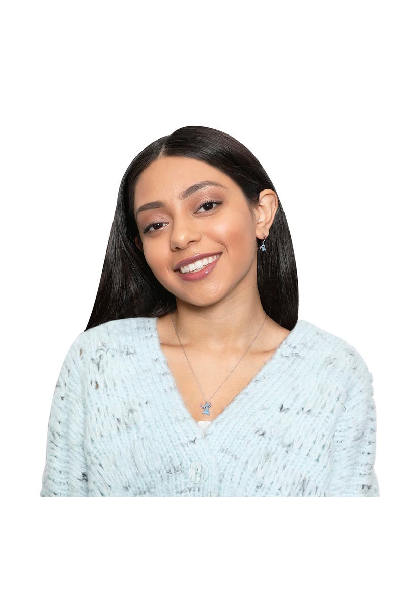 Lilo & Stitch Hoop Earrings, Alternate, color, Blue