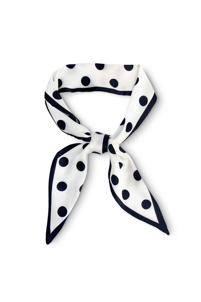 The Como Skinny Scarf, Main, color, Black/White