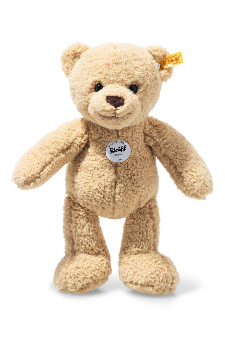 Ben Teddy Bear Stuffed Animal, Alternate, color, BEIGE