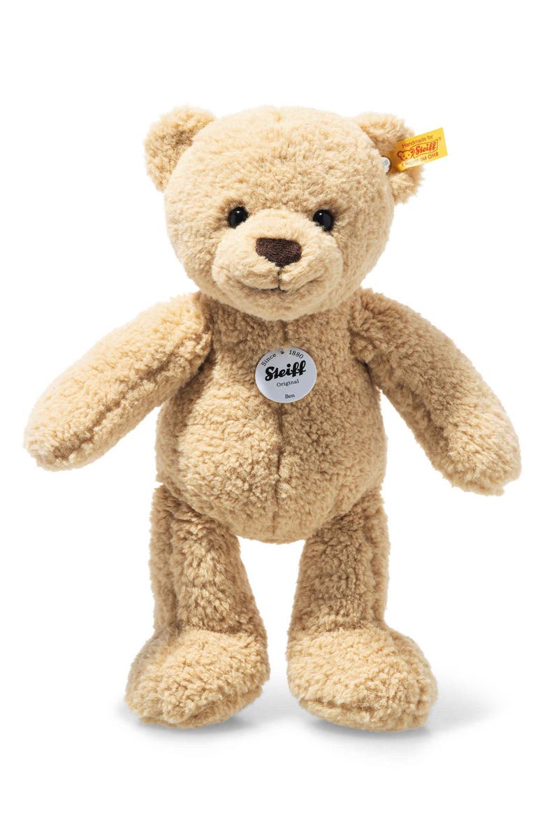 Steiff Ben Teddy Bear Stuffed Animal, Alternate, color, Beige