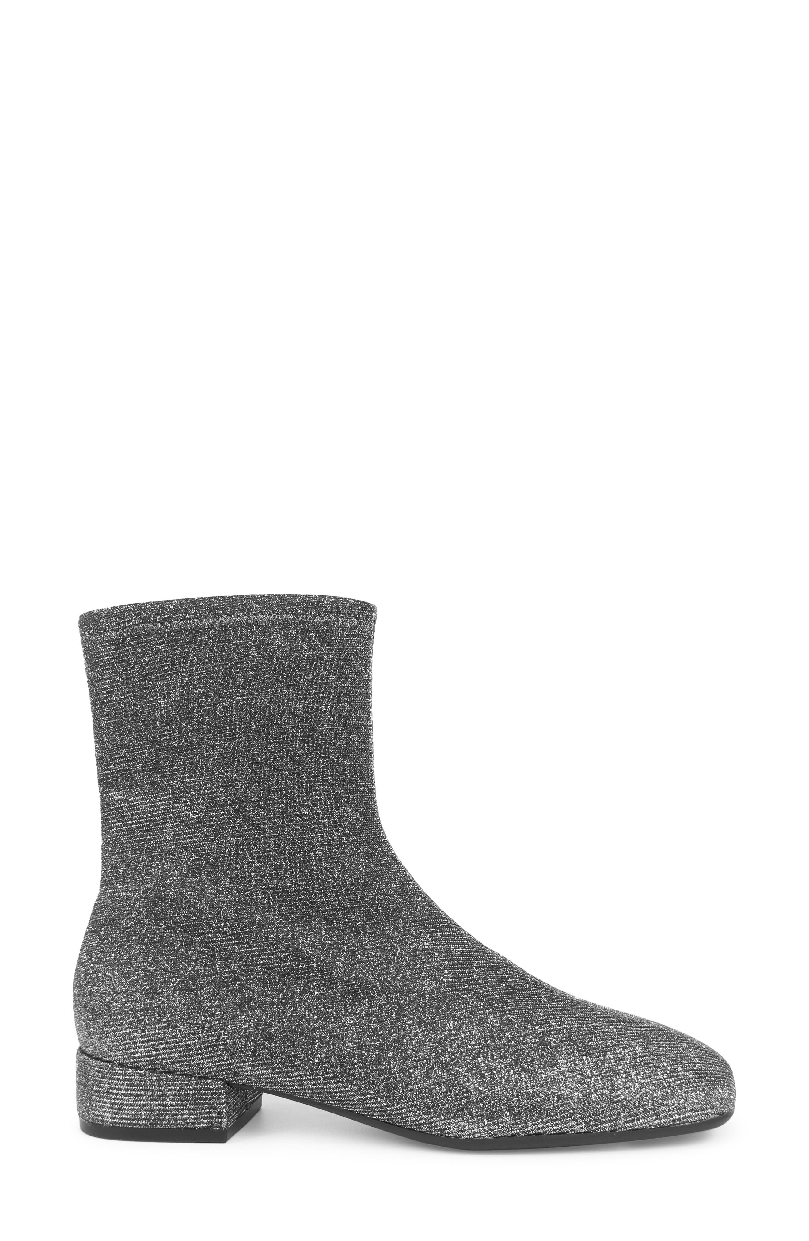 Aerosoles Nina Metallic Bootie, Alternate, color, Gunmetal Stretch