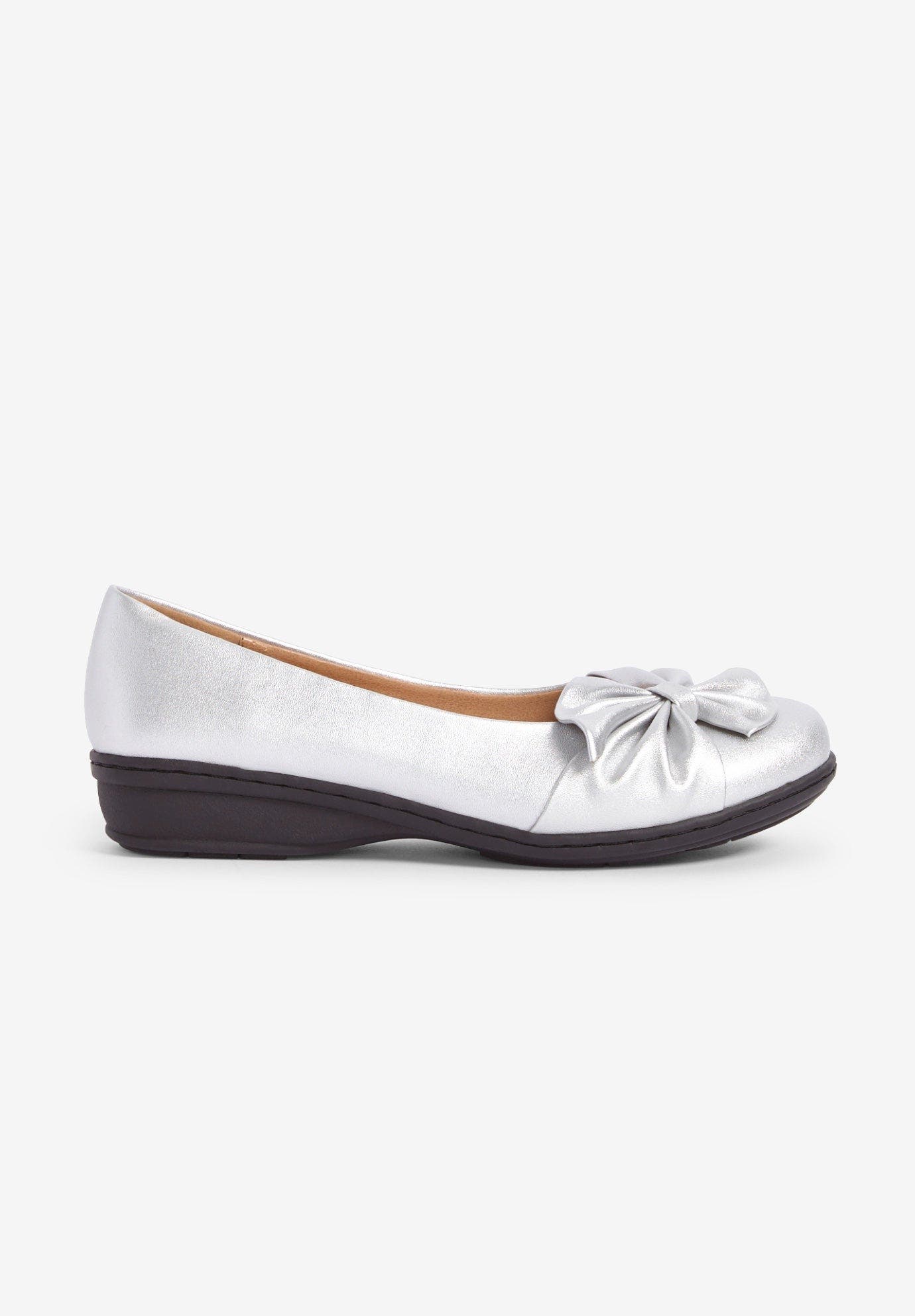 The Pamela Slip On Flat, Alternate, color, SILVER