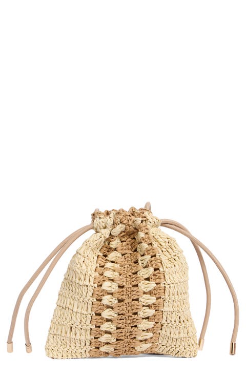 Straw Bucket Bag