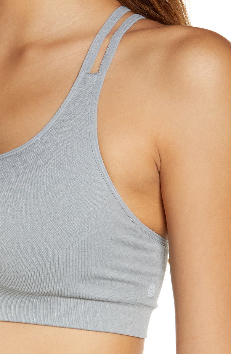 Zella Seamless Strappy Sports Bra, Alternate, color,