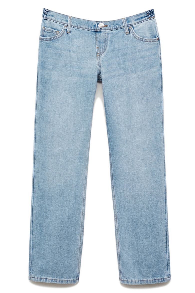 Straight Leg Maternity Jeans, Main, color, MEDIUM BLUE