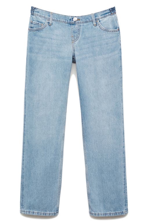 Mango Straight Leg Maternity Jeans In Medium Blue