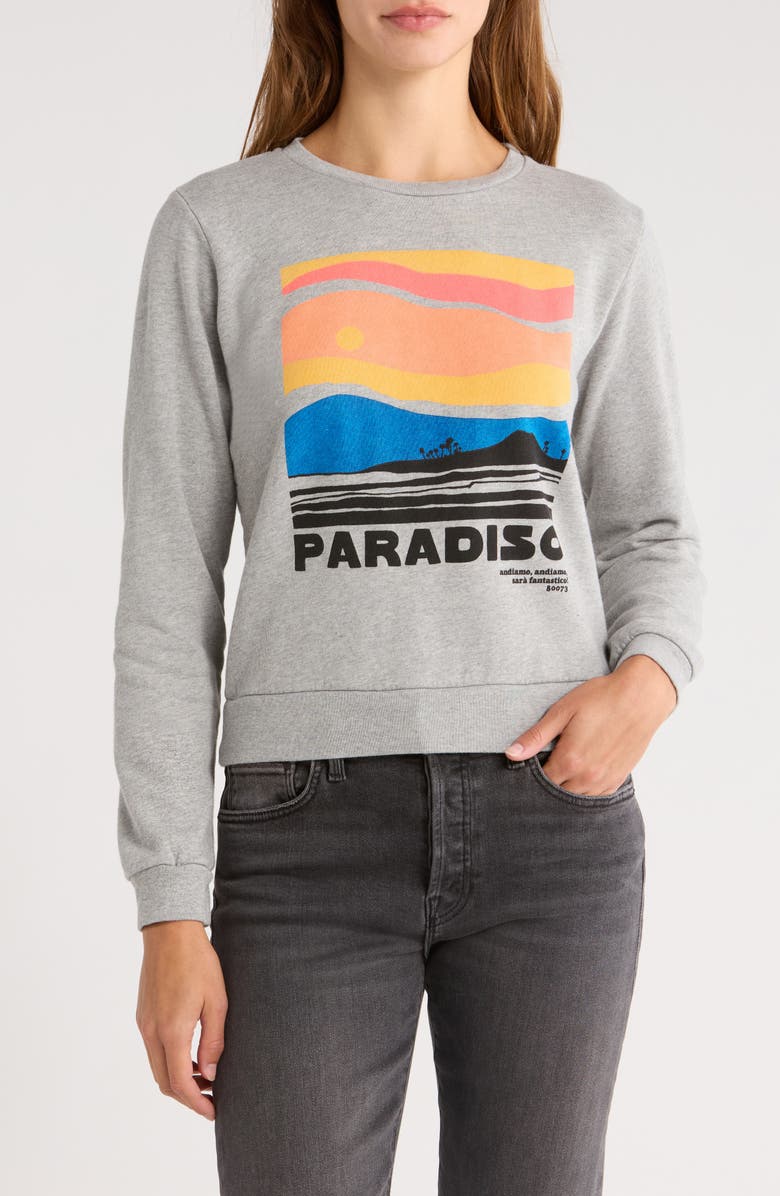 MOTHER The Camper Graphic Sweatshirt, Main, color, Paradiso
