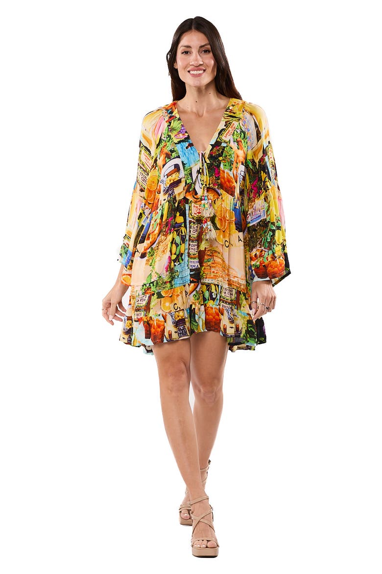 Long Sleeve Minidress, Alternate, color, MUSTARD