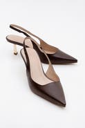 Prologue Shoes Marten Slingback Pointed Toe Pump