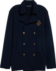 Dolce&Gabbana Double Breasted Wool Sweater Jacket