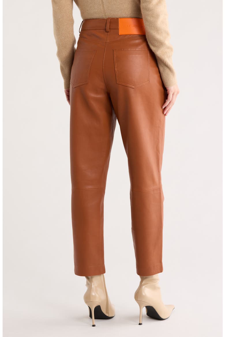 Totto Leather Pants, Alternate, color, TAN