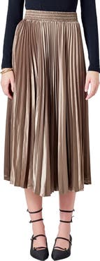 Endless Rose Sunburst Pleated Skirt