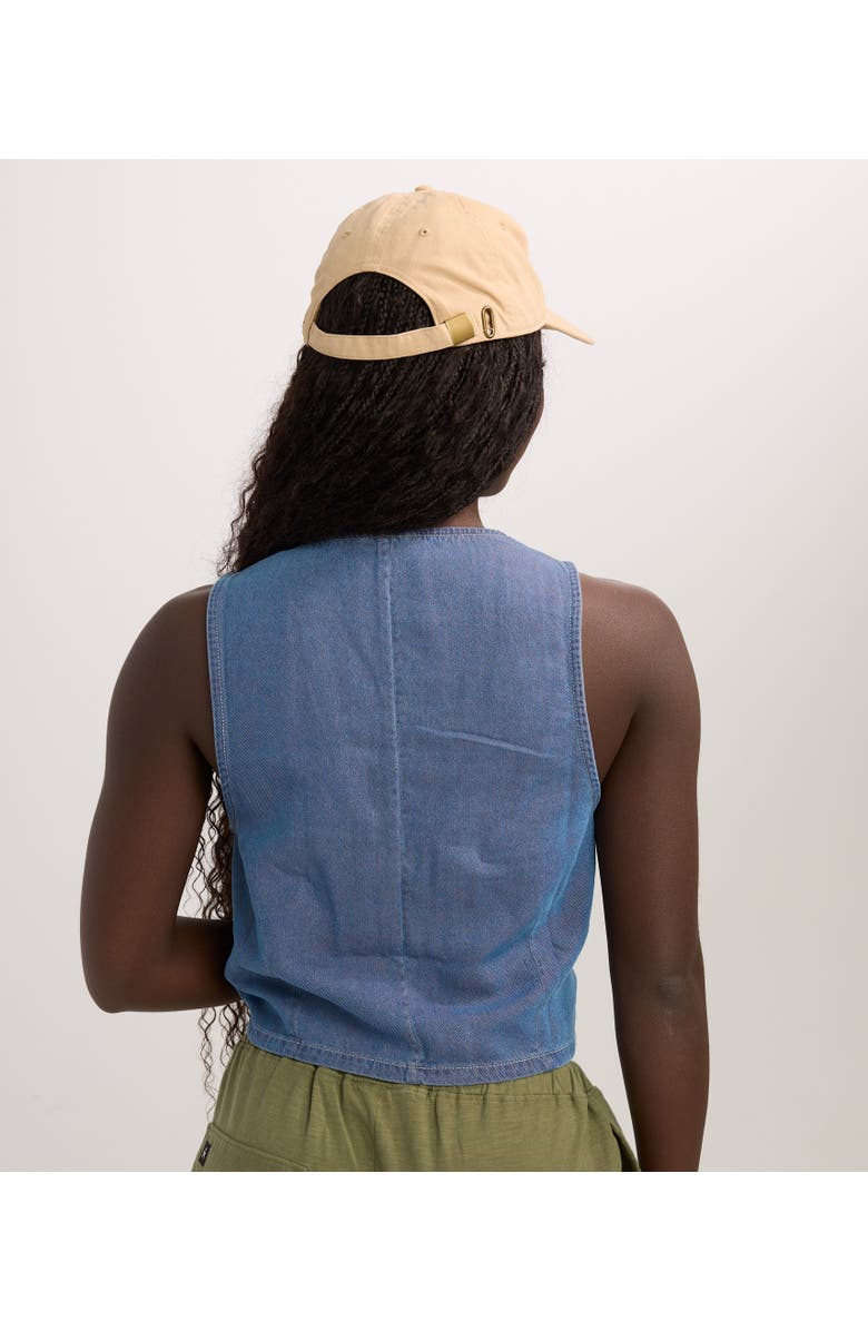 Known Supply Beverly Vest, Alternate, color, Dark Wash
