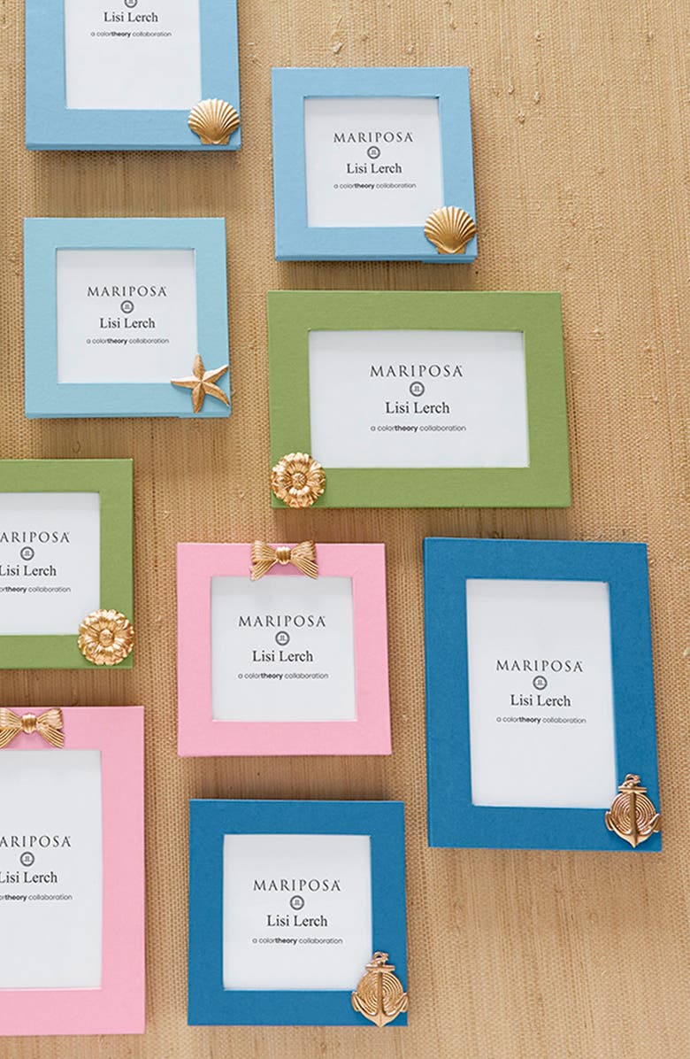 Mariposa Anchor Blue 4 x 6-Inch Picture Frame, Alternate, color, Blue