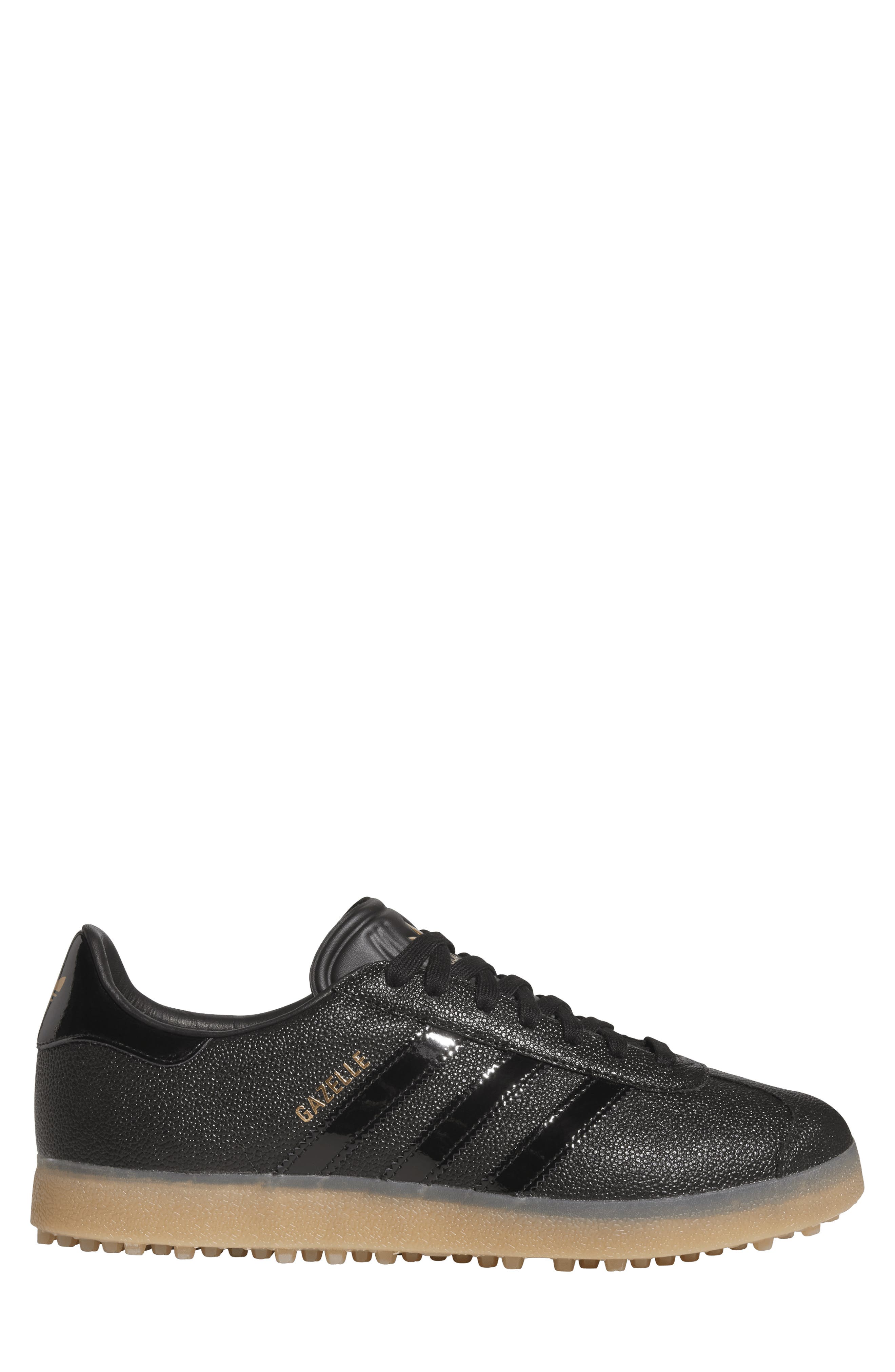 adidas Gazelle Golf Sneaker, Alternate, color, Core Black/ Black/ Gum