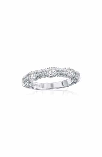 Cubic Zirconia Wire Design Ring