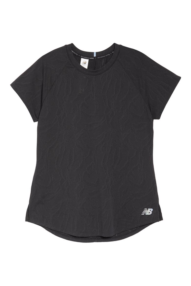 Q Speed Fuel Jacquard T-Shirt, Alternate, color, BLACK
