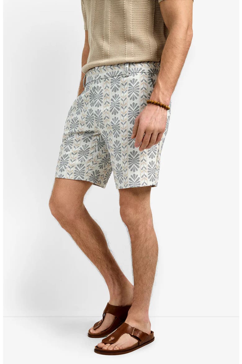 Lawrence Short, Alternate, color, Floral Stripe Jacquard