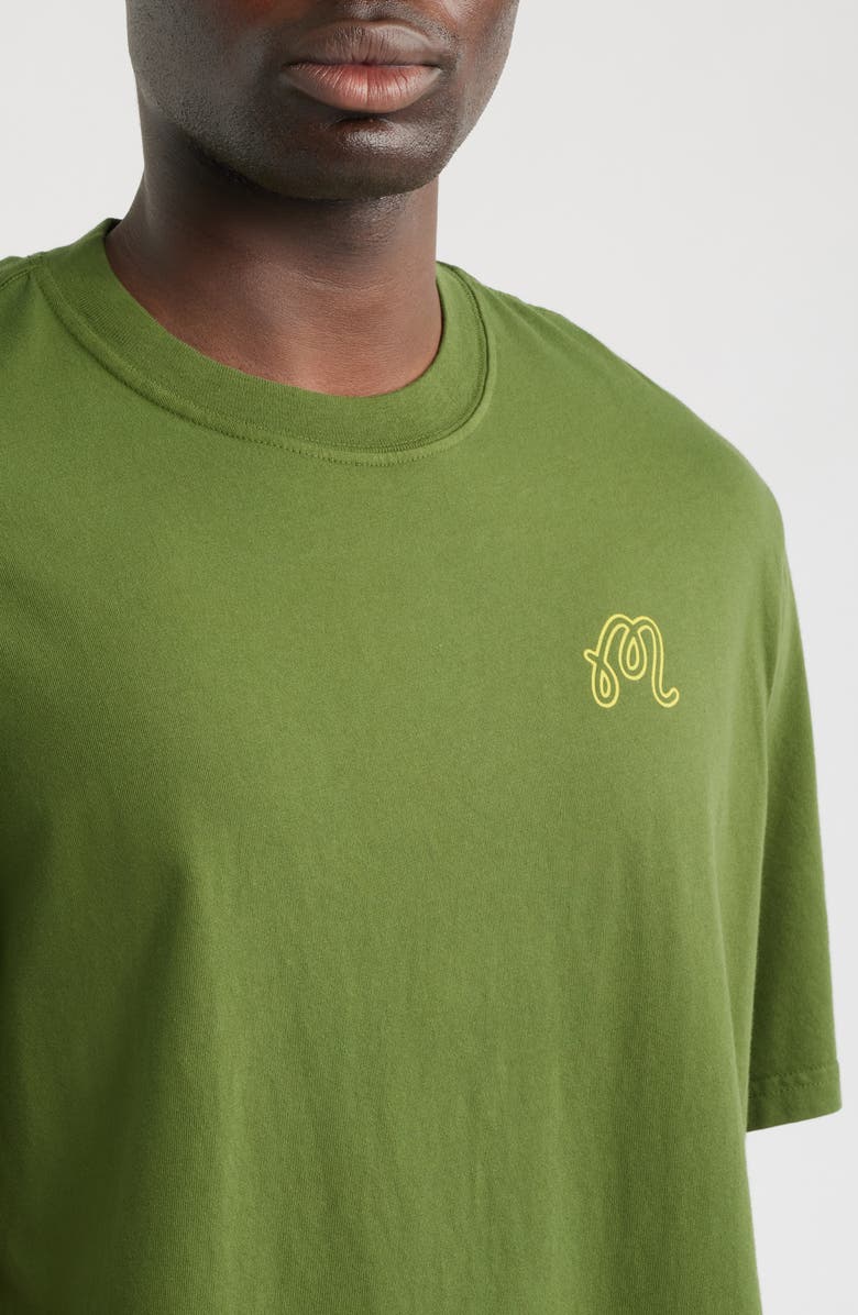 MALBON Bermuda Trinity Cotton Graphic T-Shirt, Alternate, color, Chive