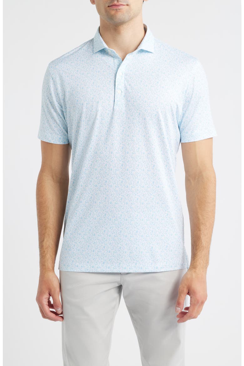 Beach Break Performance Jersey Polo, Main, color, WHITE